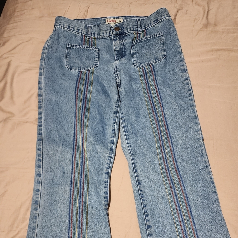 Vintage 90's Carter's Women's Rainbow Jeans